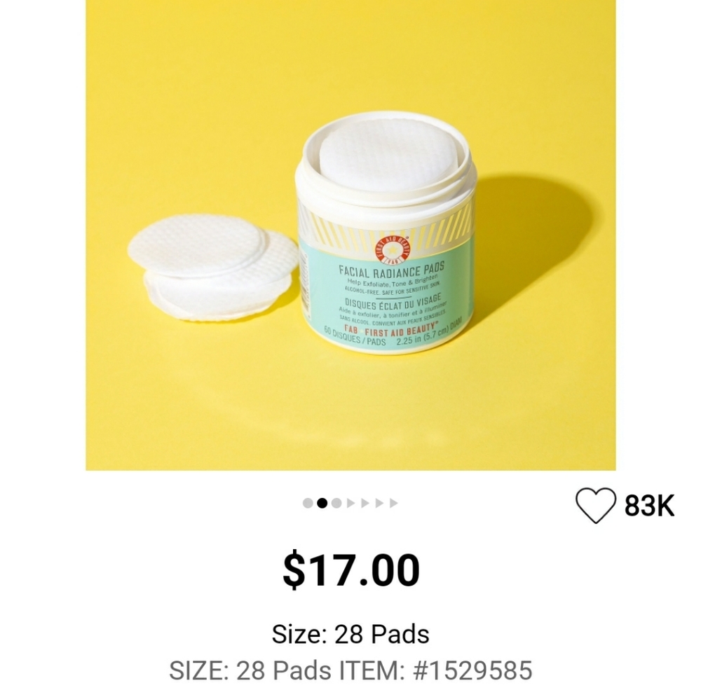 First Aid Beauty Facial Radiance Pads - Picture 6 of 6